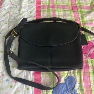 Coach black cross body purse
